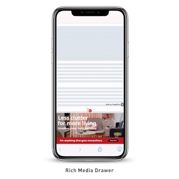Ramadan Campaign Idea: Rich Media Drawer Format