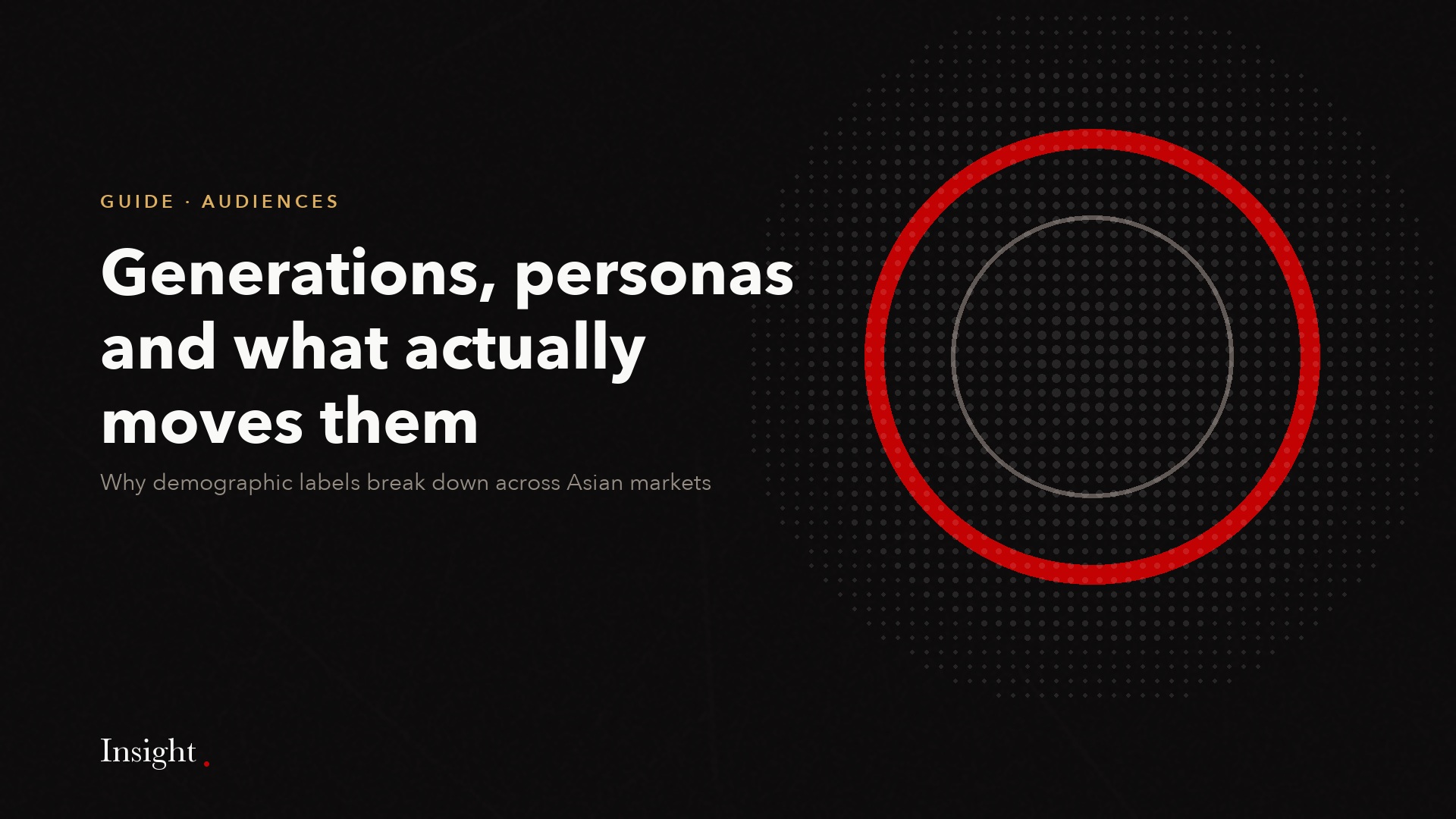 Generations, personas and what moves audiences in Asia